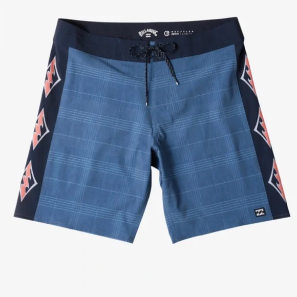 Billabong 31 Boardshorts D Bah Airlite mid length Board Shorts in smoke blue NWT